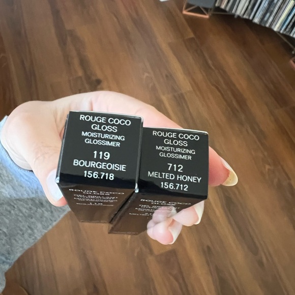 CHANEL Rouge Coco Gloss Duo - Bourgeoisie & Melted Honey - Picture 2 of 7